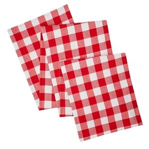 NEW The Pioneer Woman Charming Check Table Runner, Red, 14"W x 90"L